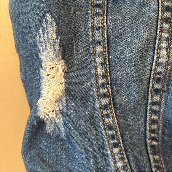 Hudson Vest Girl’s M Blue Denim Vest Western Country Core - Picture 4 of 9